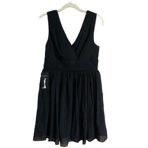 NWT Ever Pretty Women's US 10 A-line Black Fully Lined Sleeveless Party Dress